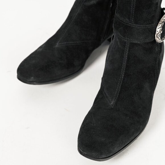 Gucci Dionysus Nero Suede Over-The-Knee Boots - Picture 7 of 13